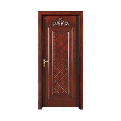 Traditional design Okoume exterior wood door S017