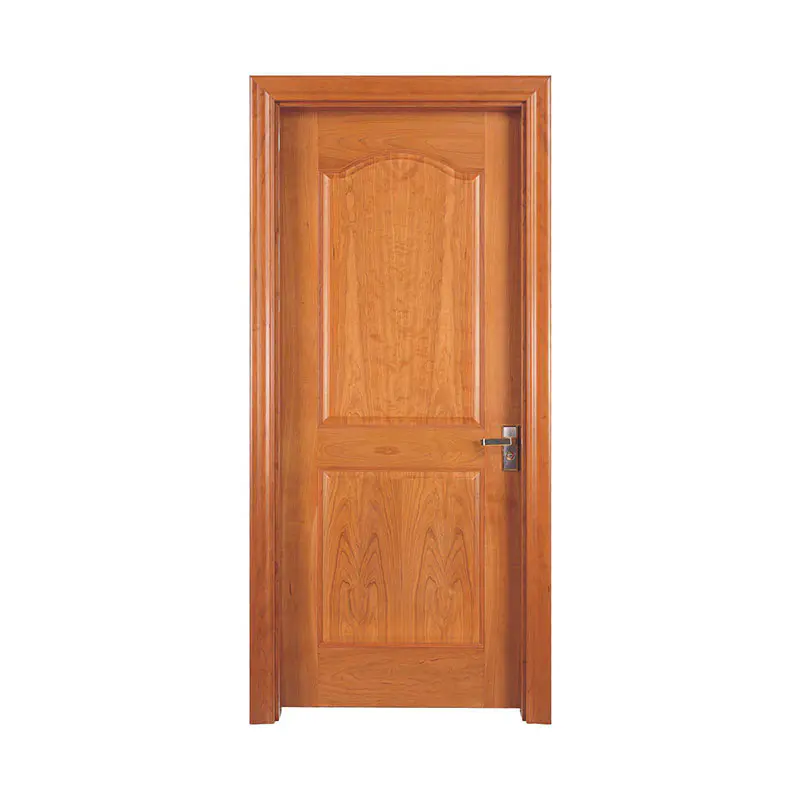 Golden Teak simple style wood residential door P007