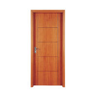 American Walnut modern style wooden interior door PP003