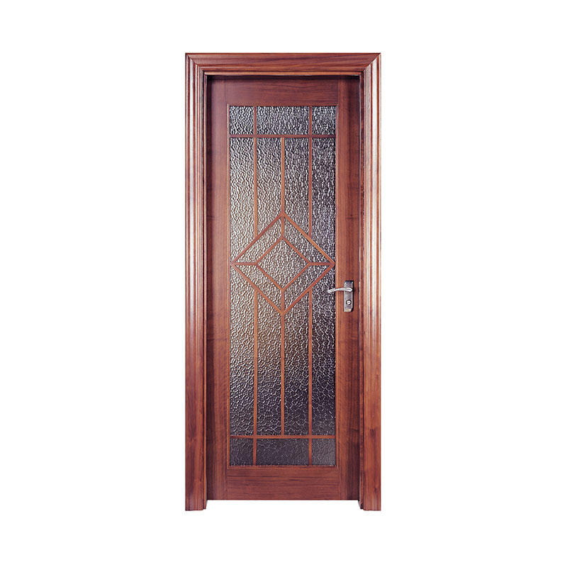 Golden Teak latest design residential wood door PP001