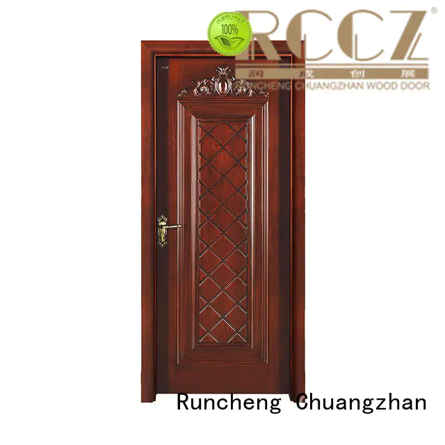 Runcheng Chuangzhan Top exterior wooden door factory for hotels