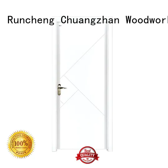 Runcheng Chuangzhan white wooden internal doors factory for homes