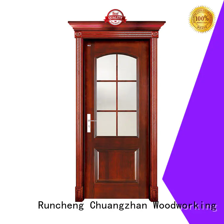 Runcheng Chuangzhan white glass exterior door supply for homes