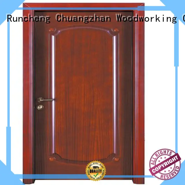 door wooden interior wooden door with solid wood durable Runcheng Woodworking Brand