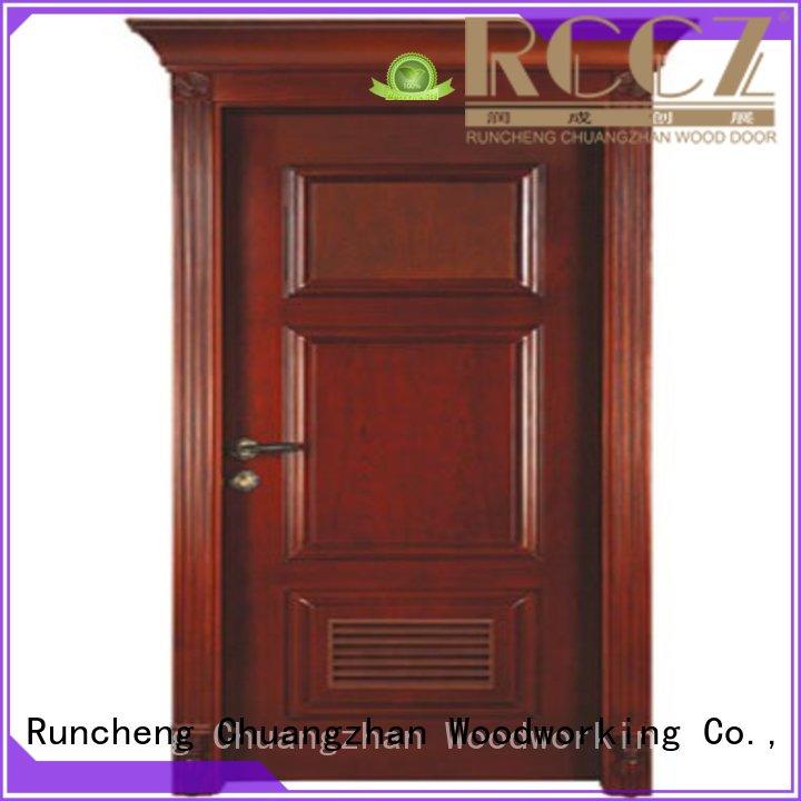 Runcheng Woodworking Brand bedroom kitchen solid wood compound door solid quality factory