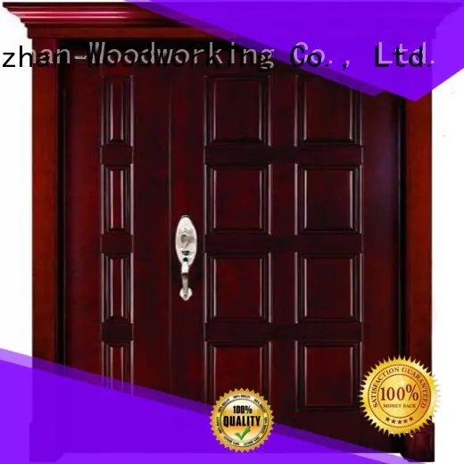 attractive solid wood double entry doors durability for business for villas