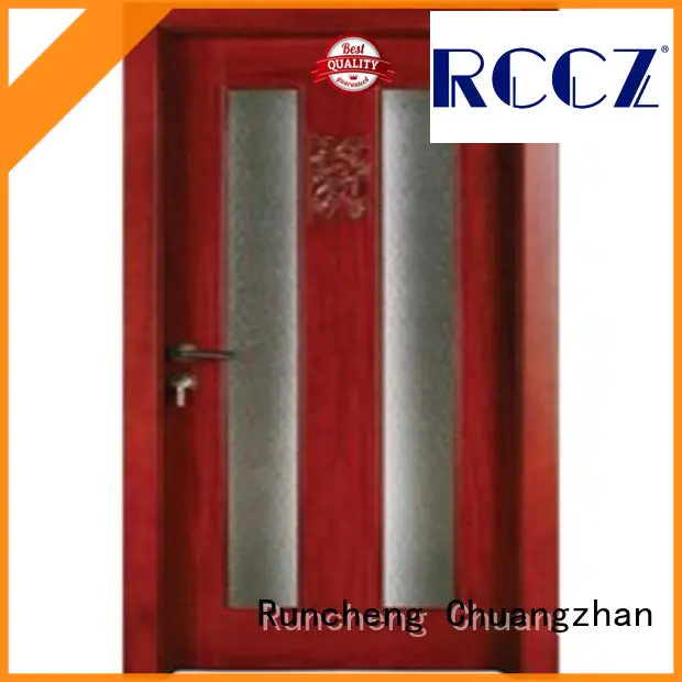 Runcheng Chuangzhan eco-friendly hardwood glazed internal doors supplier for offices