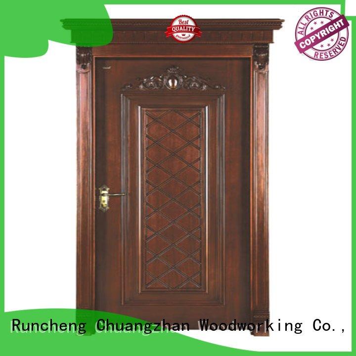 Custom wooden door interior wooden door with solid wood