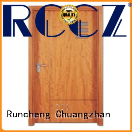 Runcheng Chuangzhan modern pine wood flush door manufacturer supplier for indoor