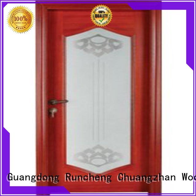 Runcheng Chuangzhan wood wooden glazed internal doors factory for homes