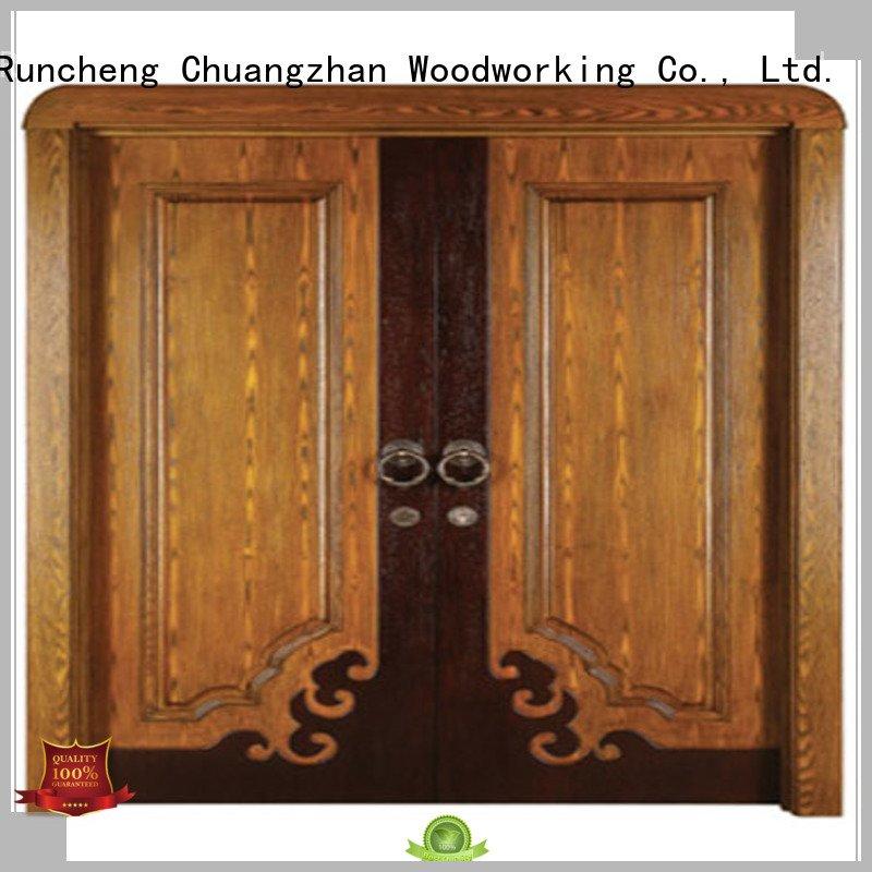 Quality Runcheng Woodworking Brand internal double doors