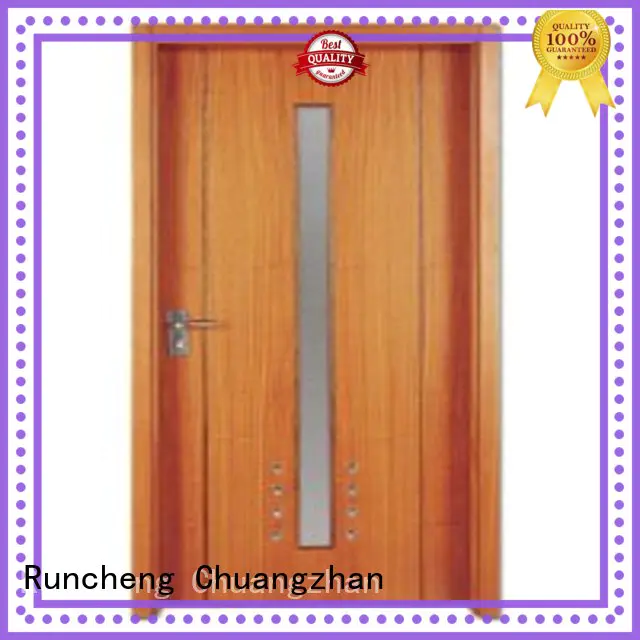 Runcheng Chuangzhan flush wood doors solid core design for hotels