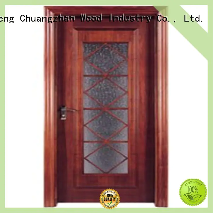 hardwood glazed internal doors door glazed wooden double glazed doors Runcheng Chuangzhan Brand