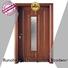 Quality wooden glazed front doors Runcheng Woodworking Brand door wooden double glazed doors