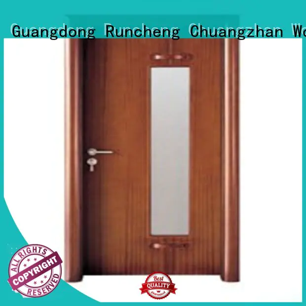 Runcheng Chuangzhan internal glazed double doors supplier for hotels