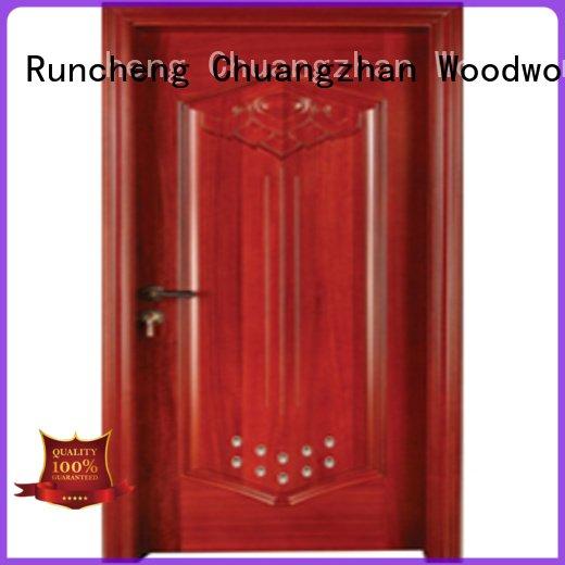 s0092 wooden bathroom door Runcheng Woodworking pvc bathroom wooden door