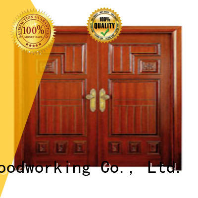 Hot white double doors door Runcheng Woodworking Brand