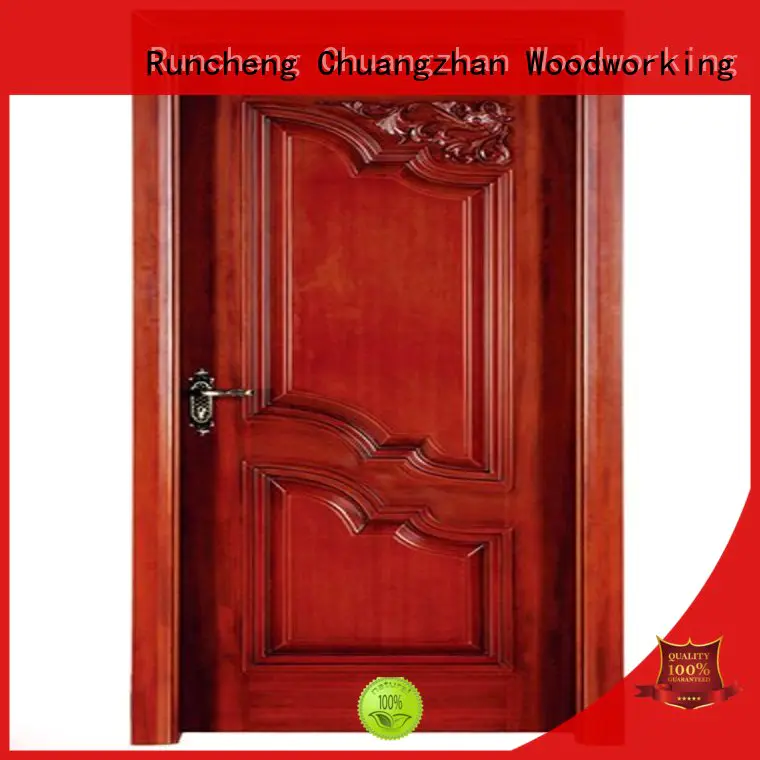 Runcheng Chuangzhan eco-friendly interior wooden door with solid wood easy installation for homes