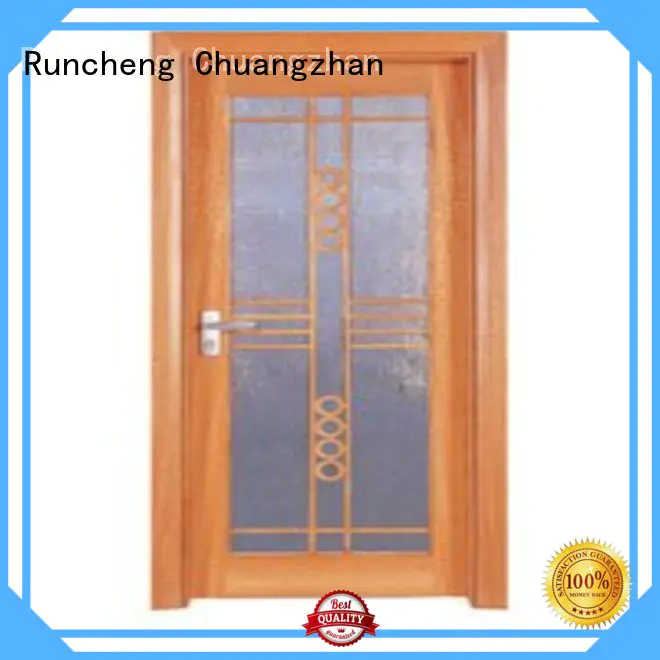 Runcheng Chuangzhan Brand door durable hardwood glazed internal doors