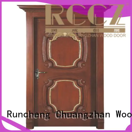 Runcheng Woodworking Brand sf005 s017 door interior wooden door with solid wood d015