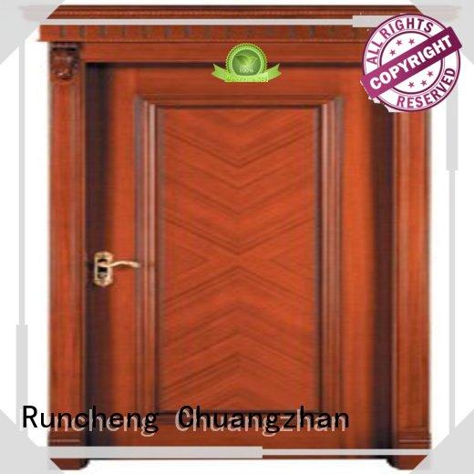Runcheng Chuangzhan door wood grain steel door wholesale for hotels
