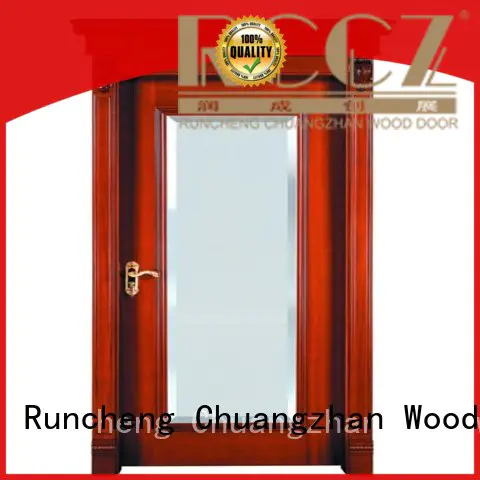Runcheng Chuangzhan high-grade wood veneer door factory for offices