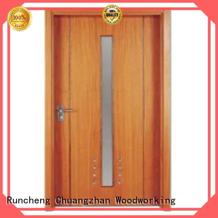 Runcheng Chuangzhan modern solid wood flush door wholesale for indoor