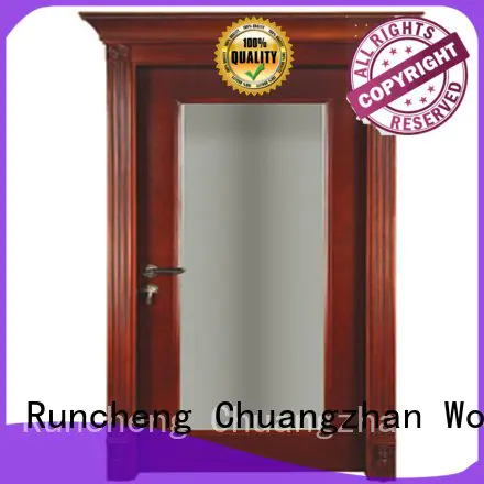 Runcheng Woodworking Brand british door solid wood bedroom composite door