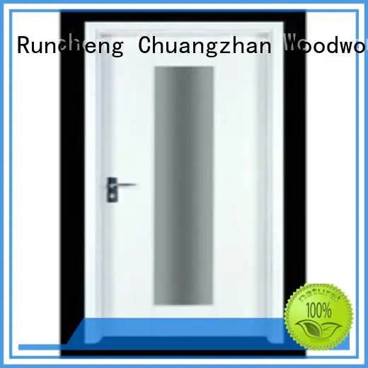 Runcheng Woodworking flush mdf interior wooden door pp005t2 pp007t2 pp012