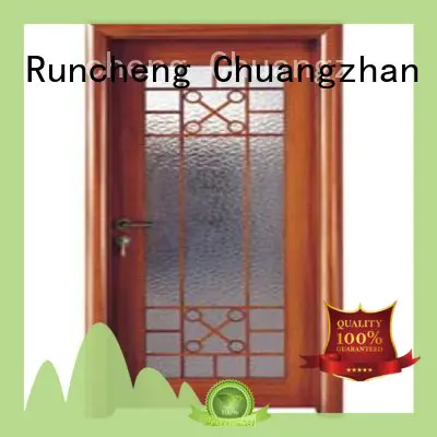Runcheng Chuangzhan high-grade internal glazed double doors manufacturer for hotels