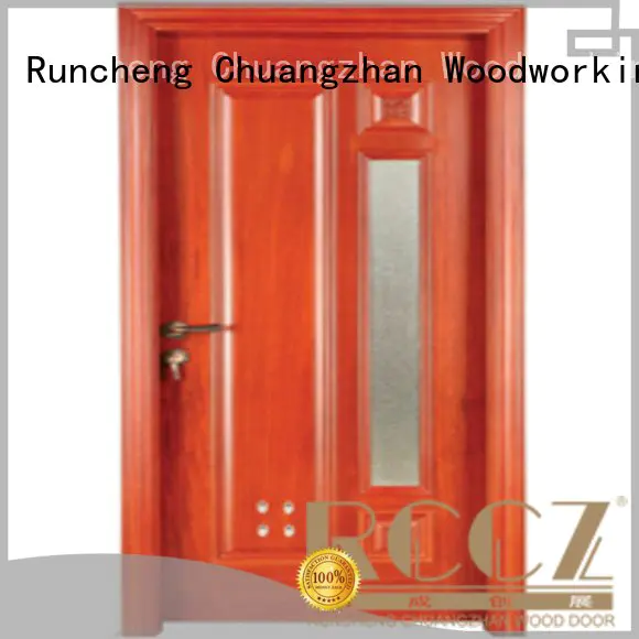 pvc bathroom wooden door door Runcheng Woodworking Brand wooden bathroom door