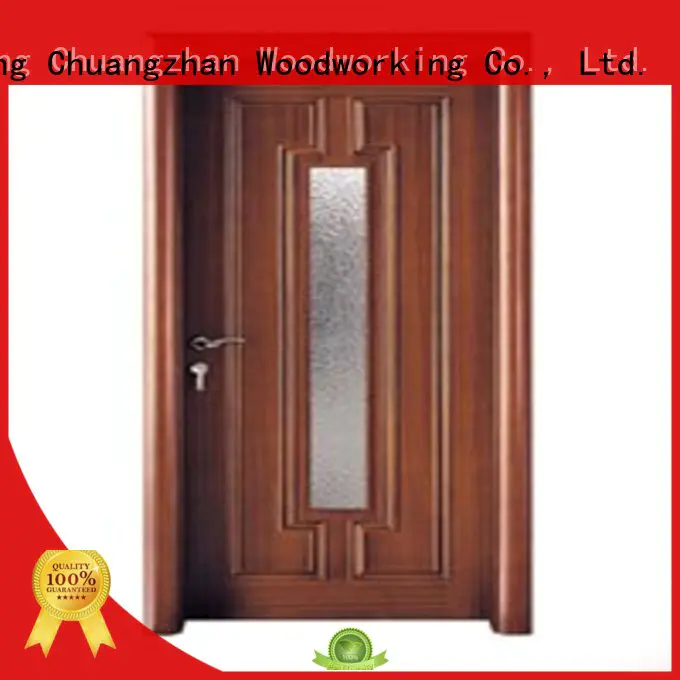 Runcheng Chuangzhan durability glazed wood door wholesale for offices