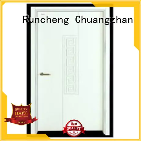 Runcheng Chuangzhan modern pine wood flush door manufacturer wholesale for hotels