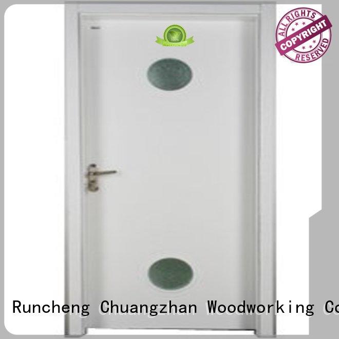 Wholesale door wooden double glazed windows solid Runcheng Woodworking Brand