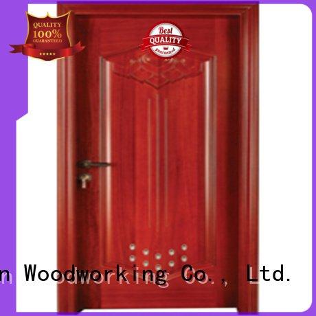 Quality pvc bathroom wooden door Runcheng Woodworking Brand door wooden bathroom door