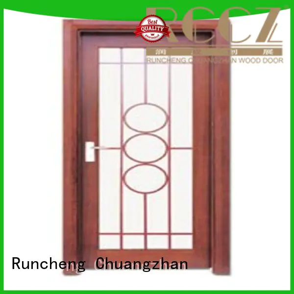 Runcheng Chuangzhan eco-friendly wooden double glazed doors factory for hotels