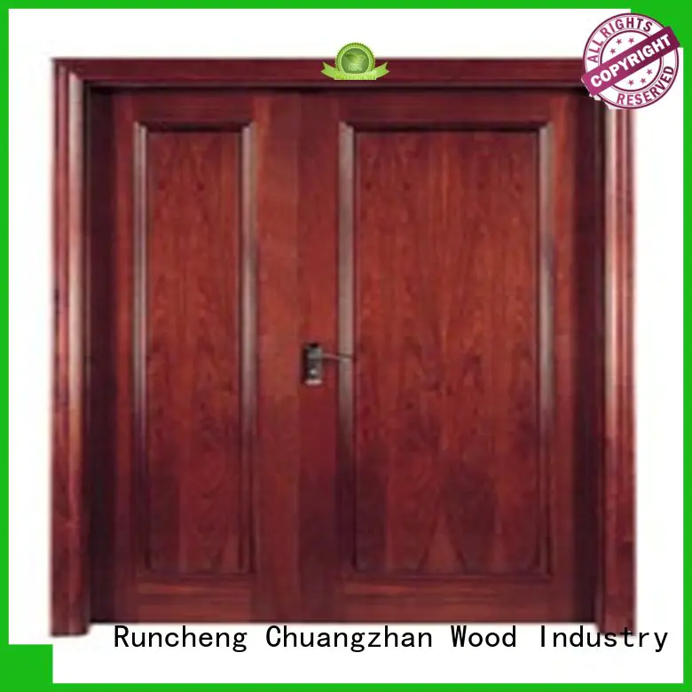design veneered flush wood door popular for indoor Runcheng Chuangzhan
