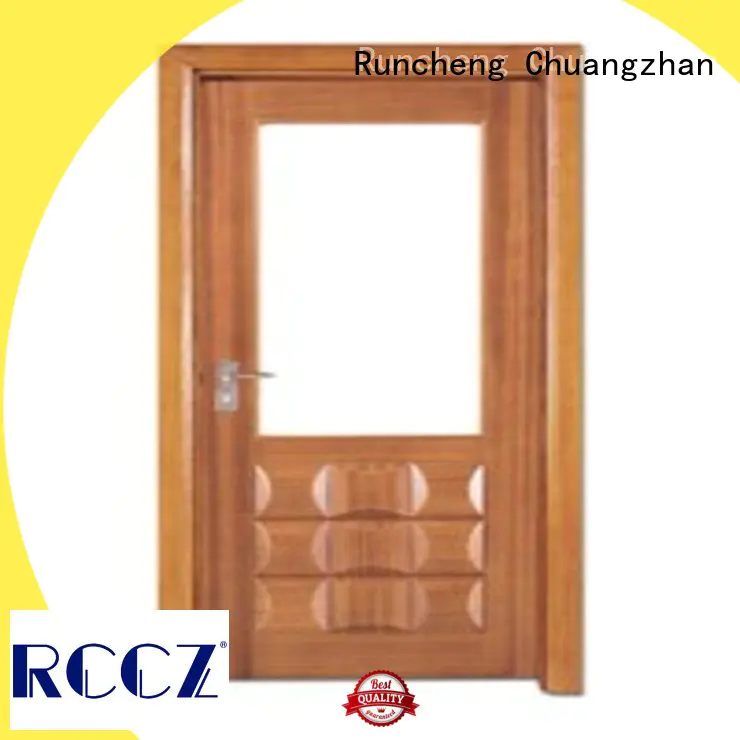 Runcheng Chuangzhan high-grade glazed wood door supplier for villas