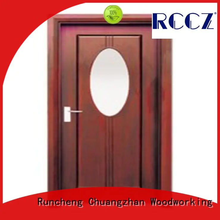 Runcheng Chuangzhan durability wooden double glazed doors manufacturer for indoor