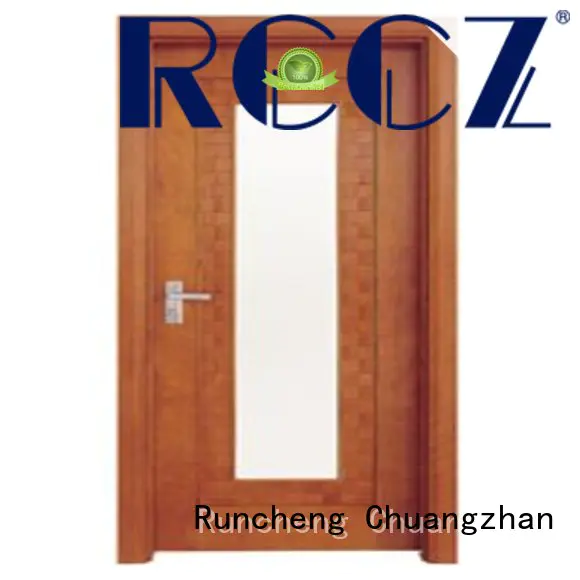 Runcheng Chuangzhan eco-friendly white glazed interior doors for business for indoor