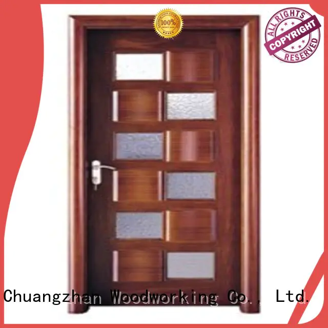 durable Custom glazed wooden double glazed doors door Runcheng Woodworking