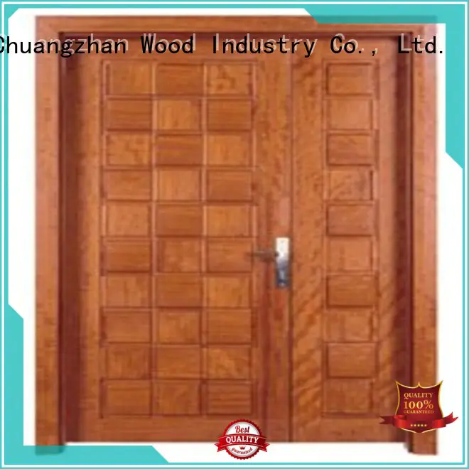 Runcheng Chuangzhan Brand door solid quality white double doors double supplier