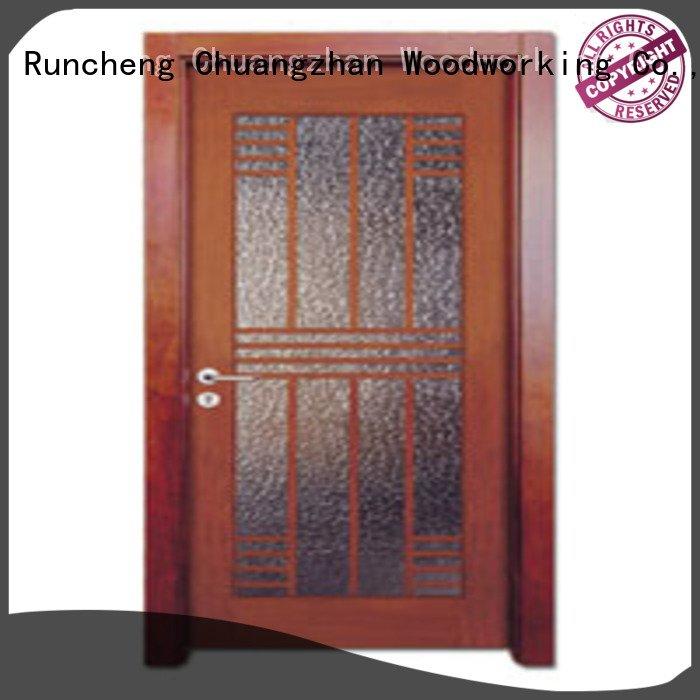 wooden glazed front doors x0183 wooden double glazed doors Runcheng Woodworking