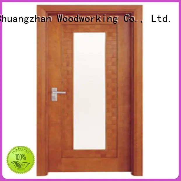 d0073 l0083 Runcheng Woodworking wooden double glazed doors