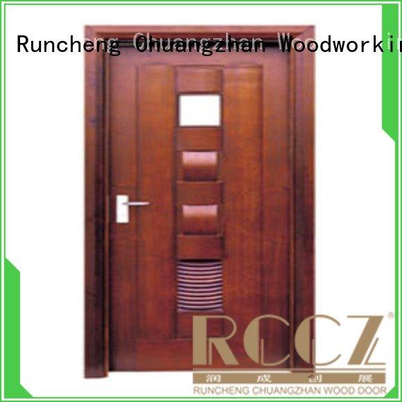 Wholesale door bathroom solid wood bathroom doors Runcheng Woodworking Brand