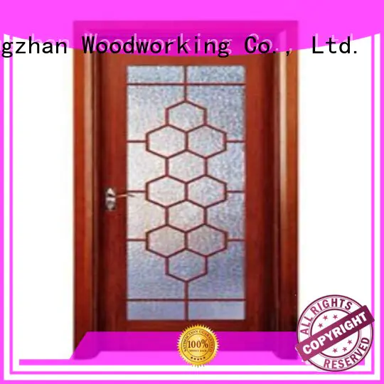 glazed door durable OEM wooden double glazed doors Runcheng Woodworking