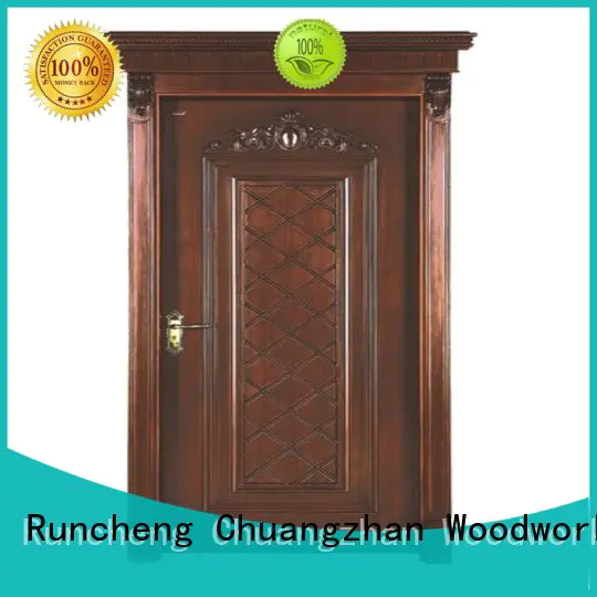 ODM interior wooden door with solid wood eco-friendly supplier for villas