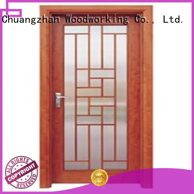 durable glazed door wooden double glazed doors door Runcheng Woodworking