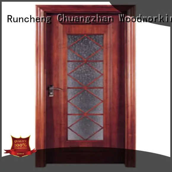 wooden glazed front doors glazed wooden double glazed doors door Runcheng Woodworking