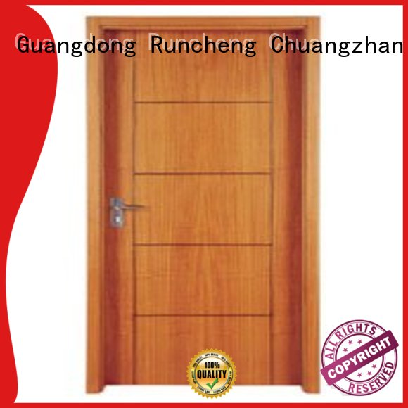 Runcheng Chuangzhan modern solid wood flush door supplier for indoor
